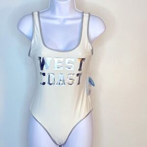 NEW…White/Silver WEST COAST bathing suit size S (small) from Forever21